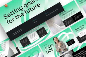Setting Goals for the Future PowerPoint Template